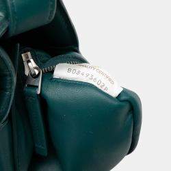 Pre Owned Bottega Veneta Green Nappa Intrecciato Padded Cassette Crossbody