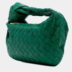 Pre Owned Bottega Veneta Green Mini Nappa Intrecciato Jodie