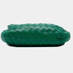 Pre Owned Bottega Veneta Green Mini Nappa Intrecciato Jodie