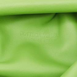 Pre Owned Bottega Veneta Apple Green Leather The Mini Pouch Bag