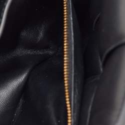 Pre Owned Bottega Veneta Black Padded Leather Cassette Chain Top Handle Bag