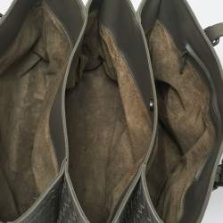 Pre Owned Bottega Veneta Grey Intrecciato Leather Medium Roma Tote