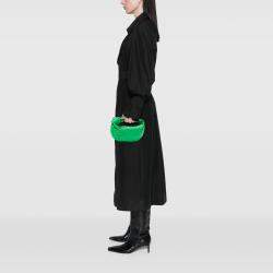 Pre Owned Bottega Veneta Green Mini Nappa Intrecciato Jodie