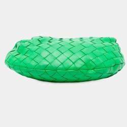 Pre Owned Bottega Veneta Green Mini Nappa Intrecciato Jodie