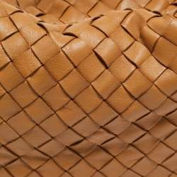 Pre Owned Bottega Veneta Brown Intrecciato Leather Teen Jodie Hobo