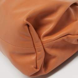 Pre Owned Bottega Veneta Orange Leather The Chain Pouch Bag