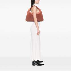 Pre Owned Bottega Veneta Red Medium Nappa Intrecciato Veneta Hobo