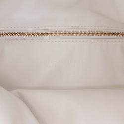 Pre Owned Bottega Veneta White Small Calfskin Intrecciato Hop Hobo