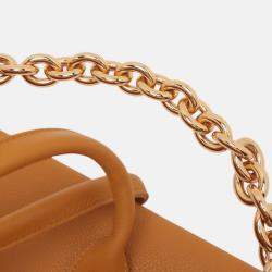 Pre Owned Bottega Veneta Orange Grained Calfskin Saint Germain Tote