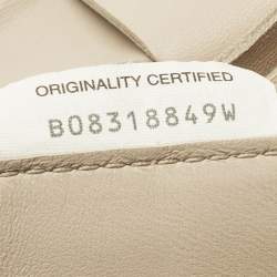 Pre Owned Bottega Veneta Beige Intrecciato Leather Cassette Shoulder Bag