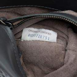 Pre Owned Bottega Veneta Grey Small Nappa Intrecciato Roma Satchel