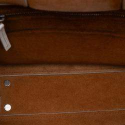 Pre Owned Bottega Veneta White Small Calfskin Maxi Intrecciato Arco Satchel
