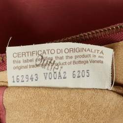 Pre Owned Bottega Veneta Pink Intrecciato Leather Vertical Tote