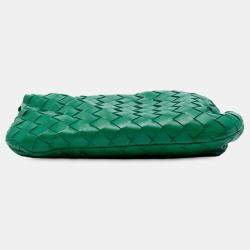 Pre Owned Bottega Veneta Green Mini Nappa Intrecciato Jodie
