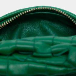 Pre Owned Bottega Veneta Green Mini Nappa Intrecciato Jodie