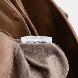 Pre Owned Bottega Veneta Brown Medium Nappa Intrecciato Roma Tote