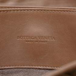 Pre Owned Bottega Veneta Brown Medium Nappa Intrecciato Roma Tote