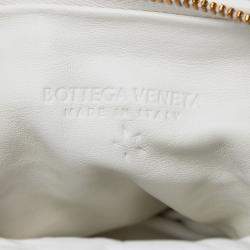 Pre Owned Bottega Veneta White Mini Nappa Puffy Jodie