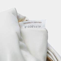 Pre Owned Bottega Veneta White Mini Nappa Puffy Jodie