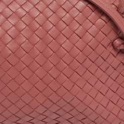 Pre Owned Bottega Veneta Old Rose Intrecciato Leather Nodini Shoulder Bag
