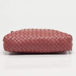 Pre Owned Bottega Veneta Old Rose Intrecciato Leather Nodini Shoulder Bag