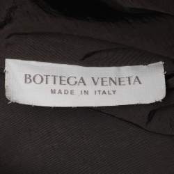 Pre Owned Bottega Veneta Dark Brown Intrecciato Leather Medium Dustbag Pouch