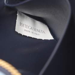 Pre Owned Bottega Veneta Tri Color Intrecciato Leather Concert Pouch