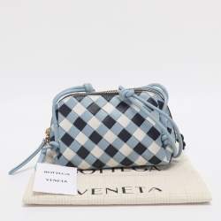 Pre Owned Bottega Veneta Tri Color Intrecciato Leather Concert Pouch