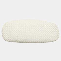 Pre Owned Bottega Veneta White Leather Tosca Intrecciato Bag