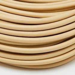 Pre Owned Bottega Veneta Beige Leather Tubular Mini Double Knot Hobo