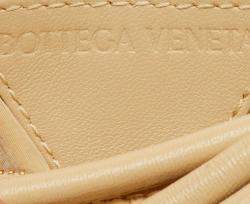 Pre Owned Bottega Veneta Beige Leather Tubular Mini Double Knot Hobo