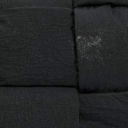 Pre Owned Bottega Veneta Black Intreccio Nylon Cassette Belt Bag