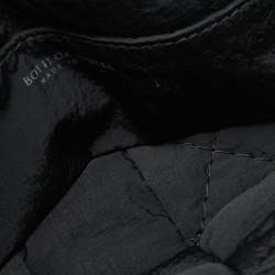 Pre Owned Bottega Veneta Black Intreccio Nylon Cassette Belt Bag