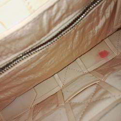 Pre Owned Bottega Veneta Beige Leather Cassette Bag