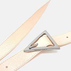 Pre Owned Bottega Veneta Beige Leather Cassette Bag