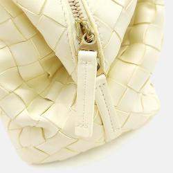 Pre Owned Bottega Veneta Yellow Leather Bauletto Mini Tote and Shoulder Bag