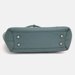 Pre Owned Bottega Veneta Green Leather Arco Small