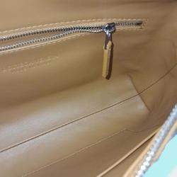 Pre Owned Bottega Veneta Brown Leather mesh crossbody bag