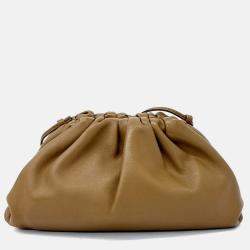 Pre Owned Bottega Veneta Brown Butter Calf Crossbody Bag