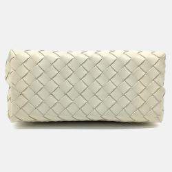 Pre Owned Bottega Veneta Beige Leather Andiamo Small