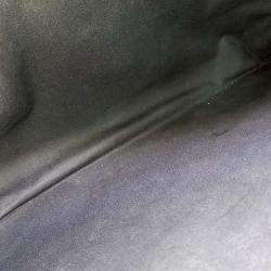 Pre Owned Bottega Veneta Black Leather mesh clutch