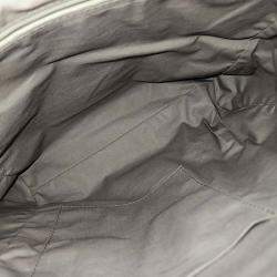 Pre Owned Bottega Veneta Black Grey Leather crossbody bag