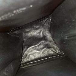 Pre Owned Bottega Veneta Black Leather Mesh Mini Crossbody Bag