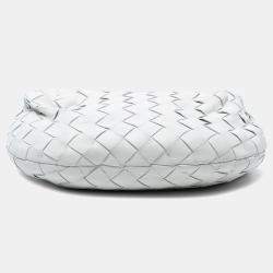 Pre Owned Bottega Veneta White Mini Nappa Intrecciato Jodie