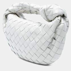 Pre Owned Bottega Veneta White Mini Nappa Intrecciato Jodie
