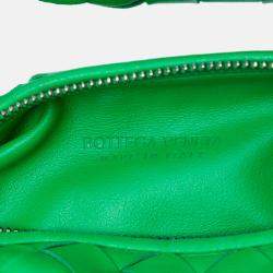 Pre Owned Bottega Veneta Green Mini Nappa Intrecciato Jodie
