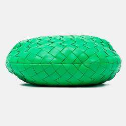 Pre Owned Bottega Veneta Green Mini Nappa Intrecciato Jodie