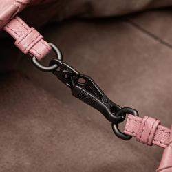 Pre Owned Bottega Veneta Pink Medium Nappa Intrecciato Cesta Tote