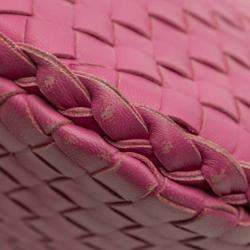 Pre Owned Bottega Veneta Pink Small Nappa Intrecciato Veneta Hobo