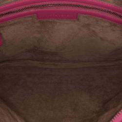 Pre Owned Bottega Veneta Pink Small Nappa Intrecciato Veneta Hobo